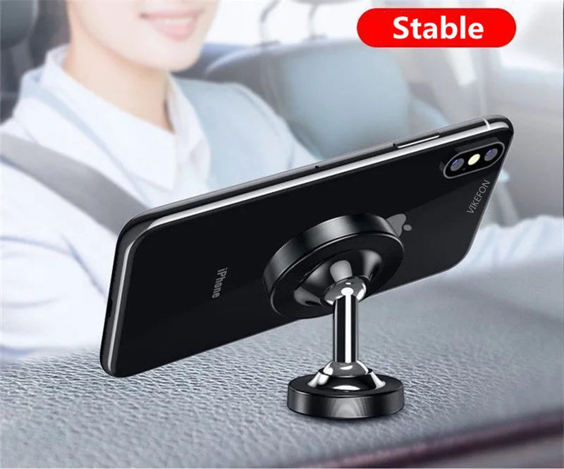 Premium Magnetic Car Phone Holder - 720° Rotation Dashboard Mount