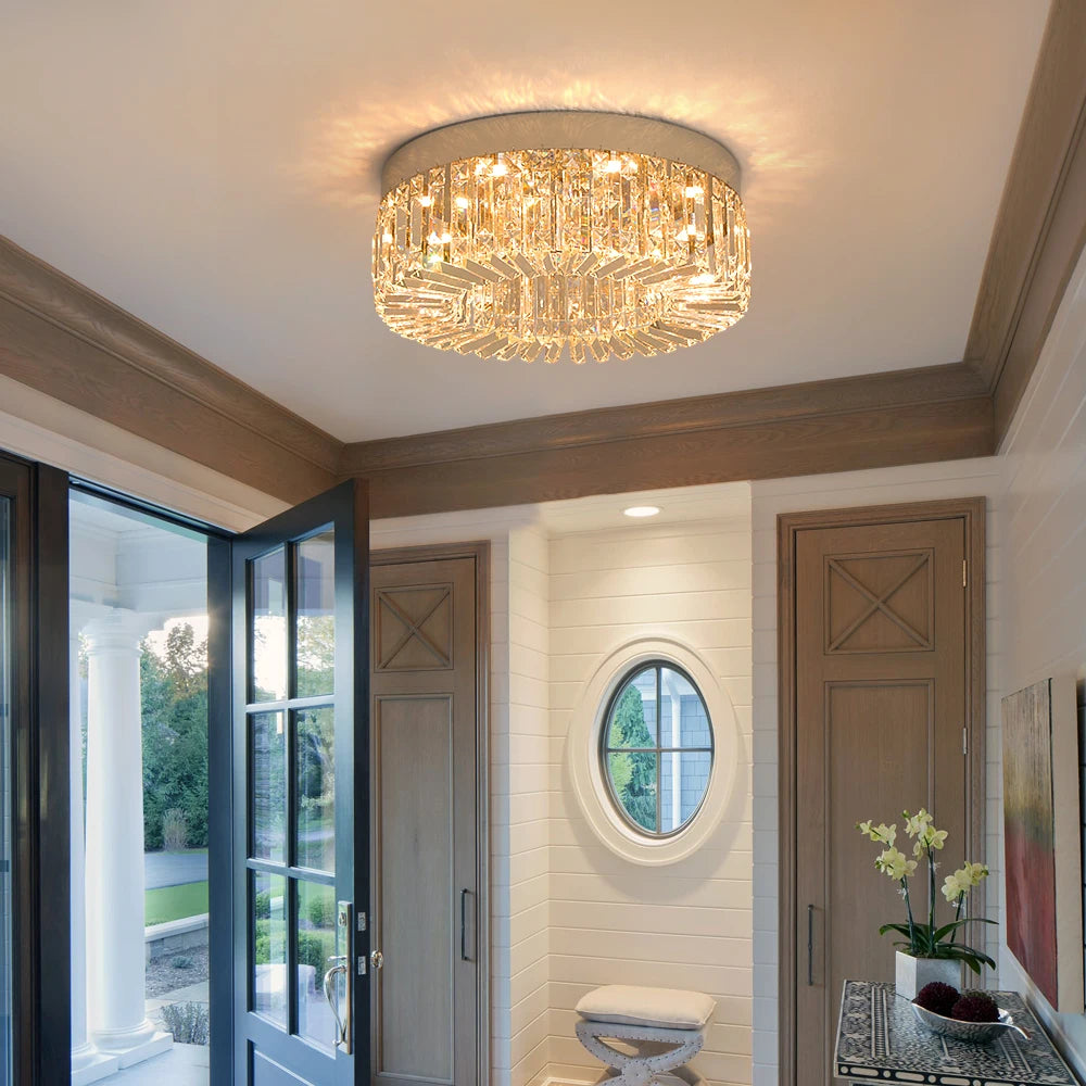 Elegant Modern Crystal Chandelier - LED Ceiling Light