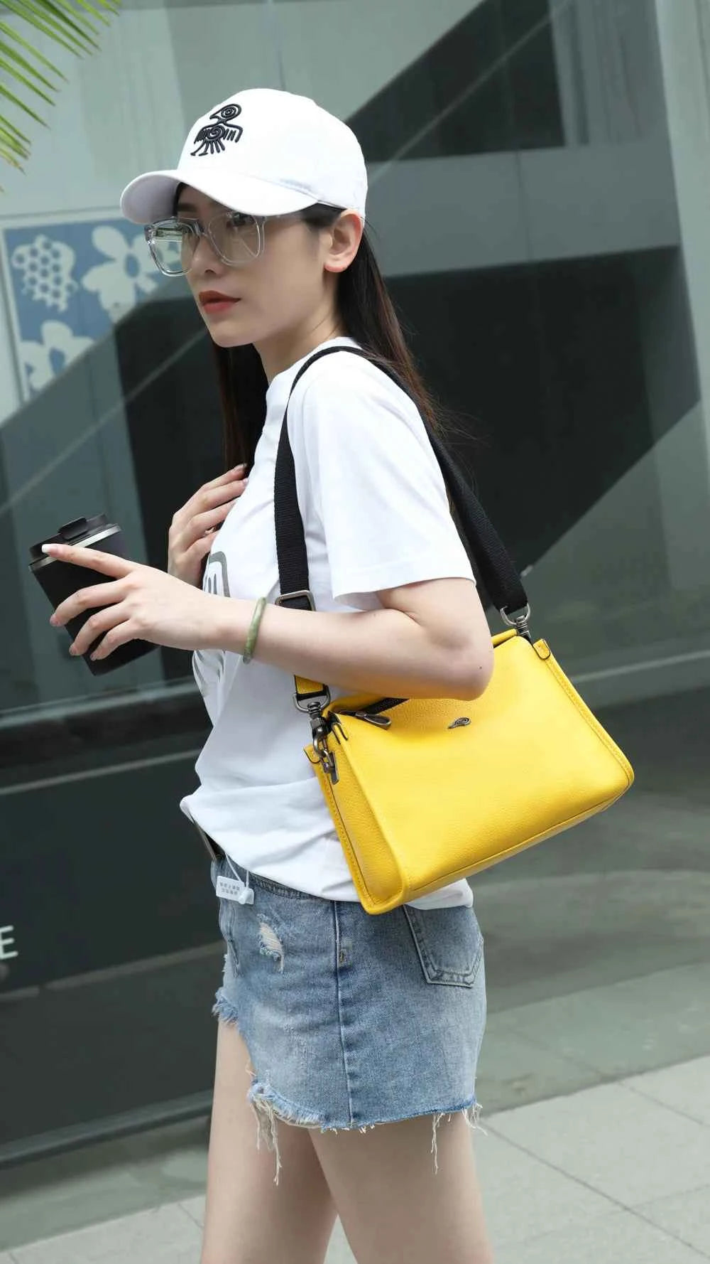 Premium Leather Crossbody Bag - Soft Shoulder Handbag