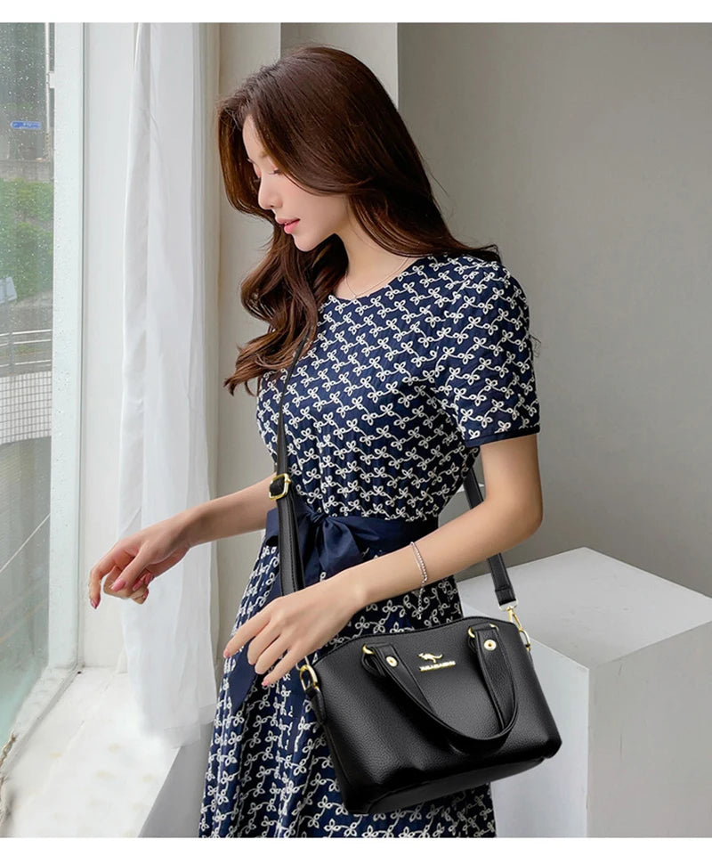 Luxury Leather Tote Bag - Elegant & Spacious