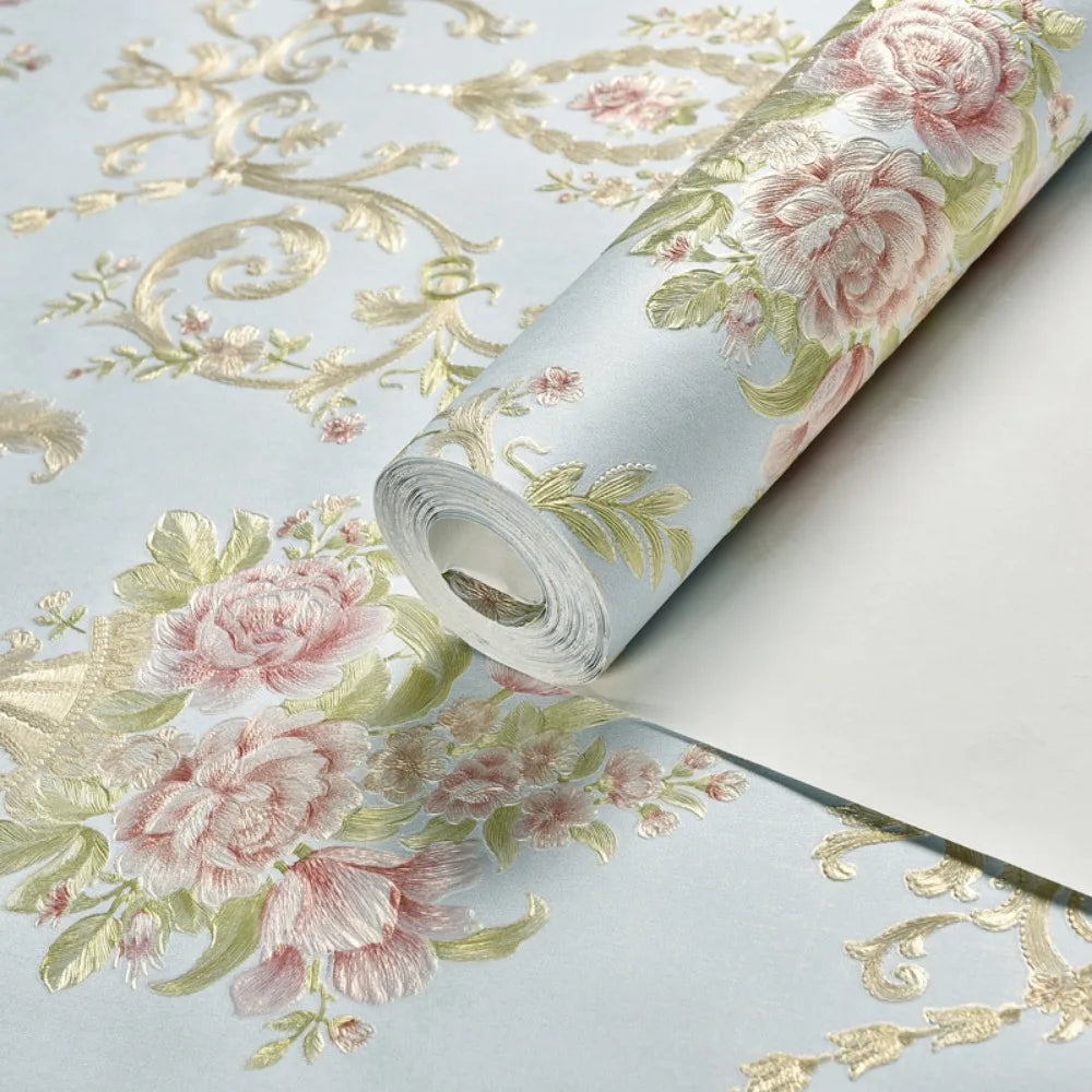 Elegant 3D Flower Wall Stickers - Self-Adhesive Decor