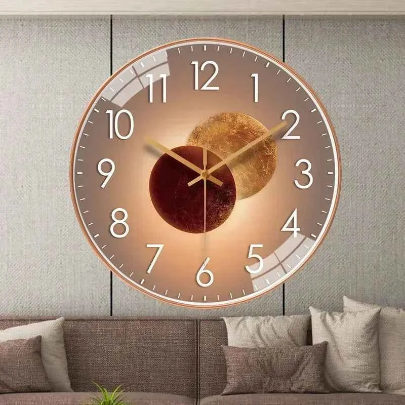 Elegant Silent Modern Wall Clock - Non-Ticking Design