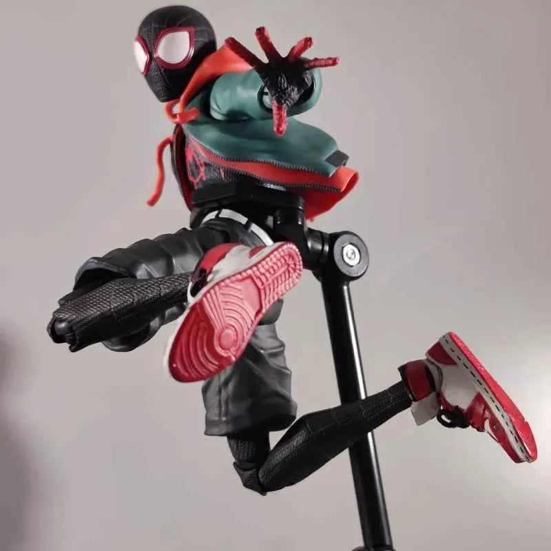 2026 Popular New Thousand Value Practice Parallel Universe Miles Spider Man Super Mobile Handheld Toy Marvel Doll Model Gift