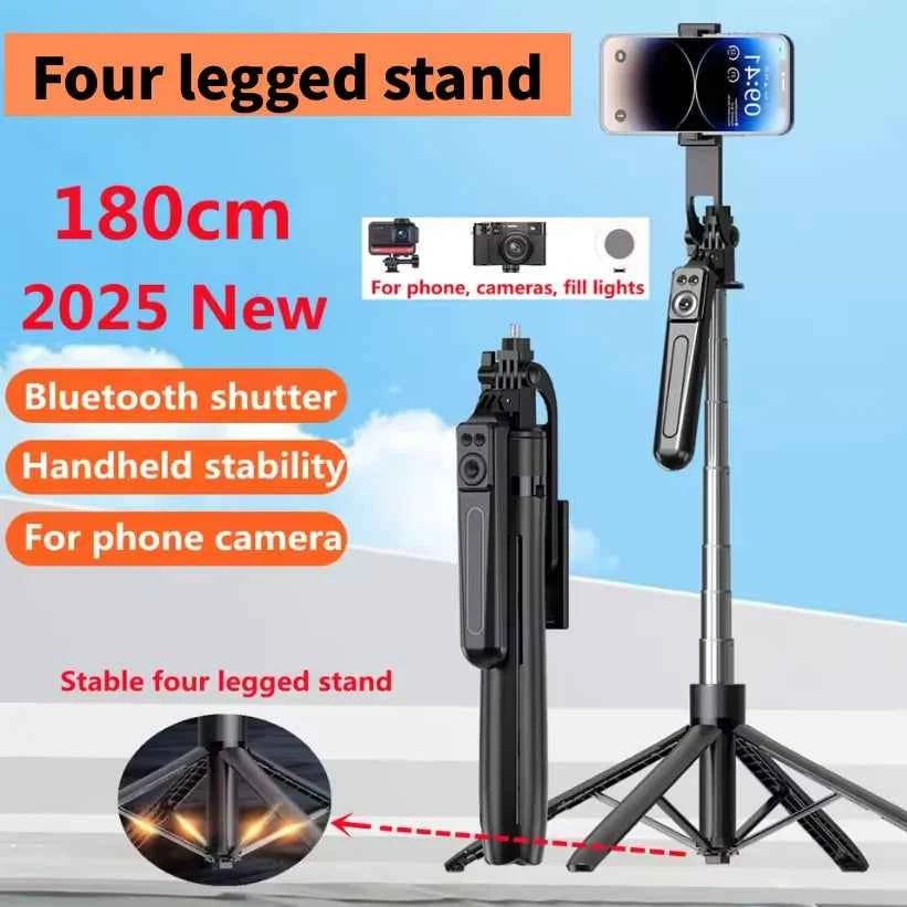 Professional Portable Camera Tripod - 360° Rotation & Remote