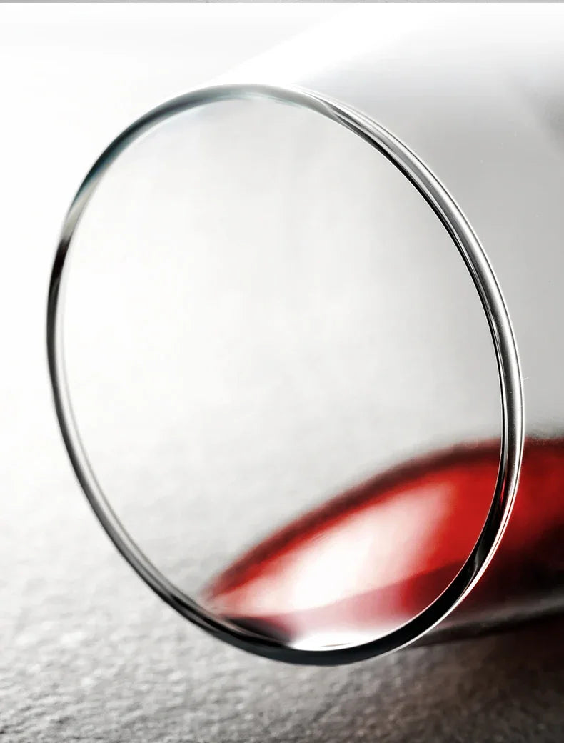 Elegant European Red Wine Glasses - Luxurious Decanter Set