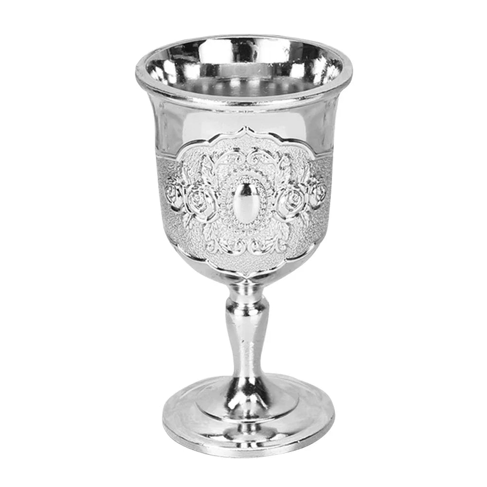 Elegant Vintage Aluminum Goblet - European Style Drinkware