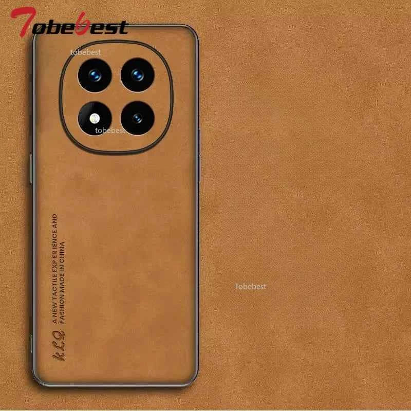Luxury Sheepskin Leather Case For Xiaomi Redmi Note 14 Pro
