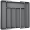 Premium Expandable Drawer Organizer - Adjustable Utensil Tray
