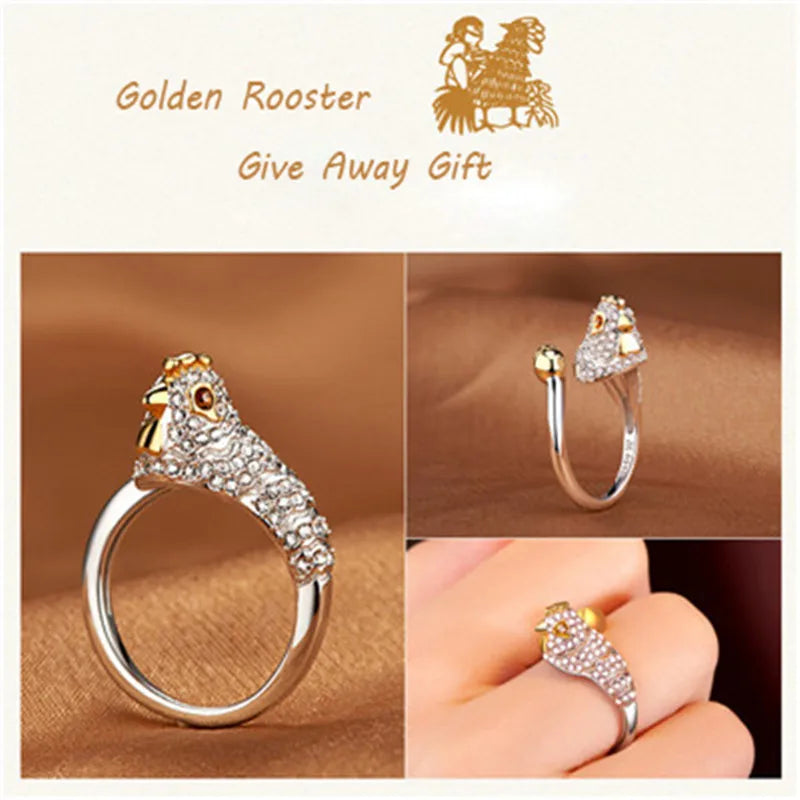 Luxury Crystal Animal Ring - Adjustable Statement Jewelry