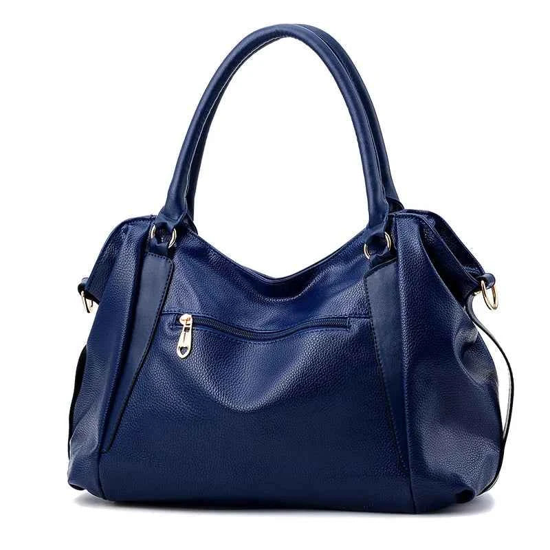 Elegant Women Shoulder Bag - Large Capacity Soft PU