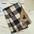 Luxury Winter Cashmere Scarf - Warm Pashmina & Long Tassels