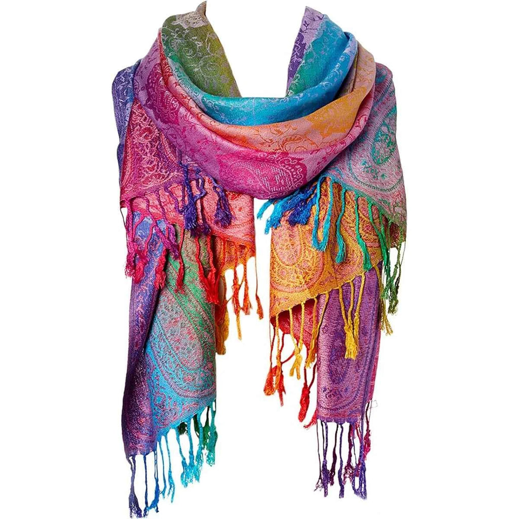 Luxury Silk Scarf - Elegant Satin Shawl & Pashmina Wrap