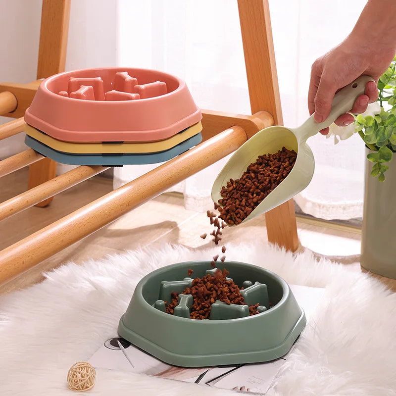Premium Pet Slow Feeder Bowl - Healthy Eating Solution