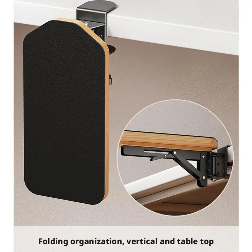 Premium Desk Arm Rest Pad - 90° Adjustable Wooden Support