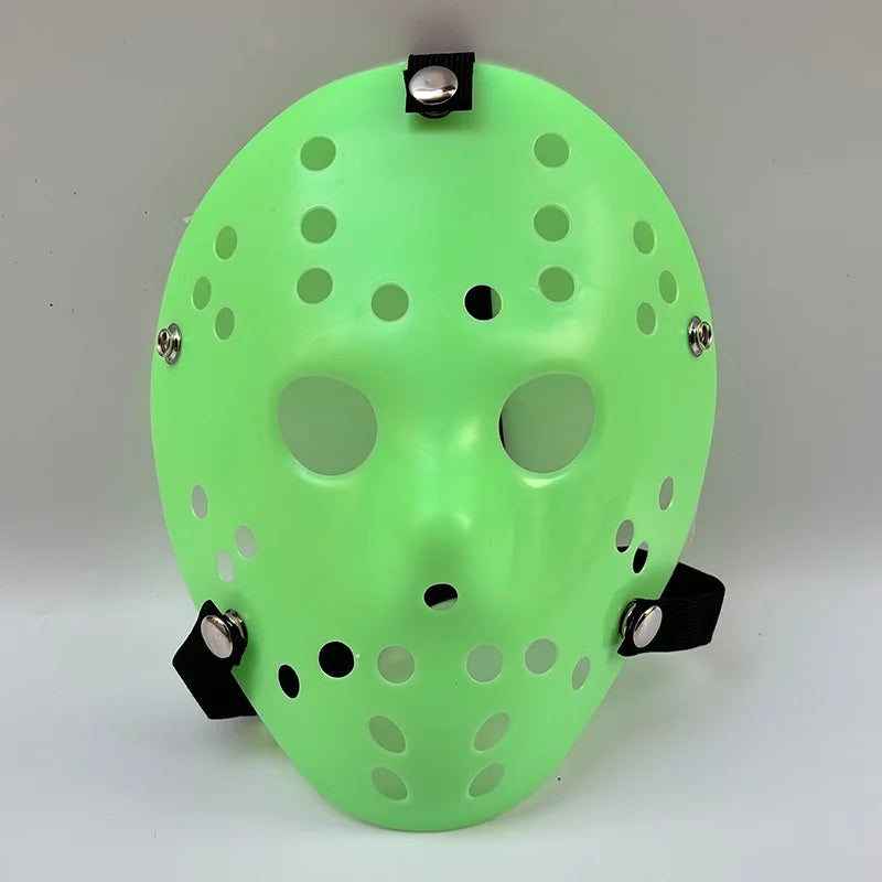 Vintage Distressed Halloween Horror Mask with Hollow Hole Design