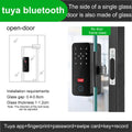 Smart Glass Door Lock - Biometric Fingerprint & Tuya App