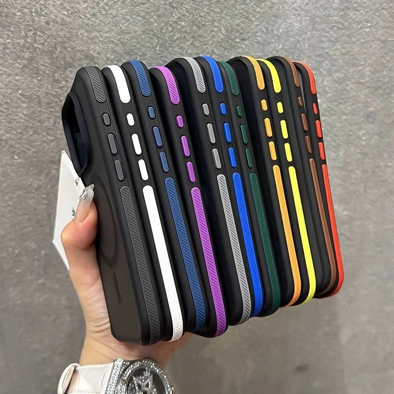 Premium Luxury Matte iPhone Case - Magnetic Magsafe Bumper