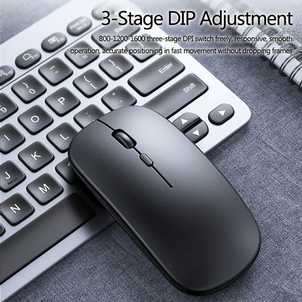Wireless Gaming Mouse - Rechargeable & Silent Click