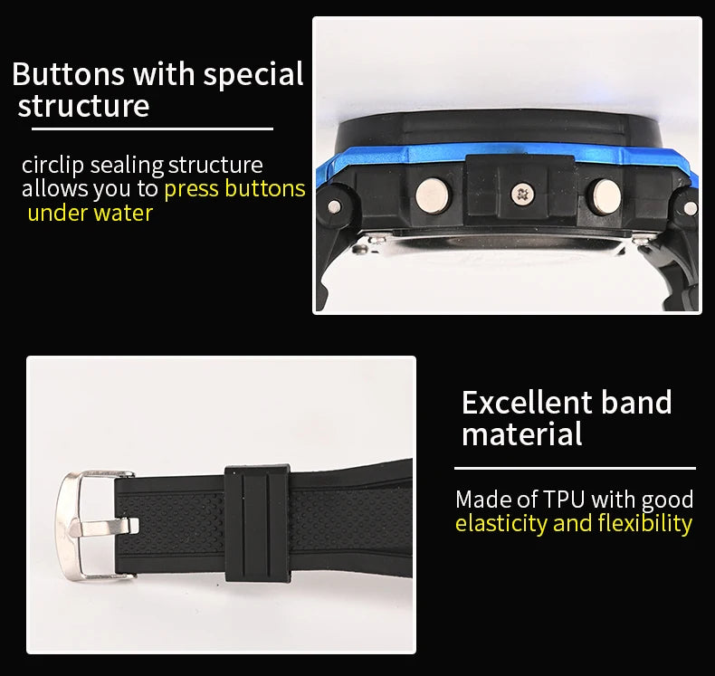 Premium Digital Sports Watch - Waterproof & Luminous
