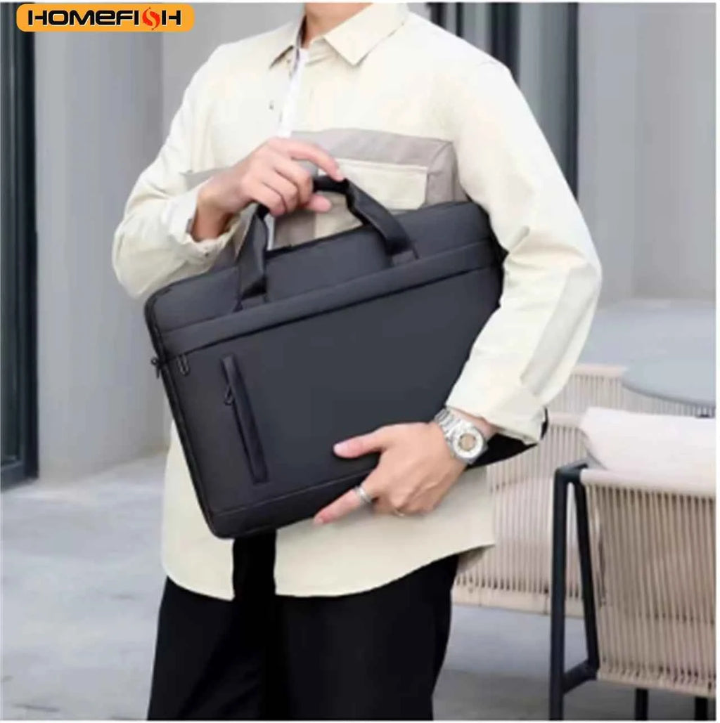 Premium 15-Inch Laptop Shoulder Bag - Waterproof Business Messenger