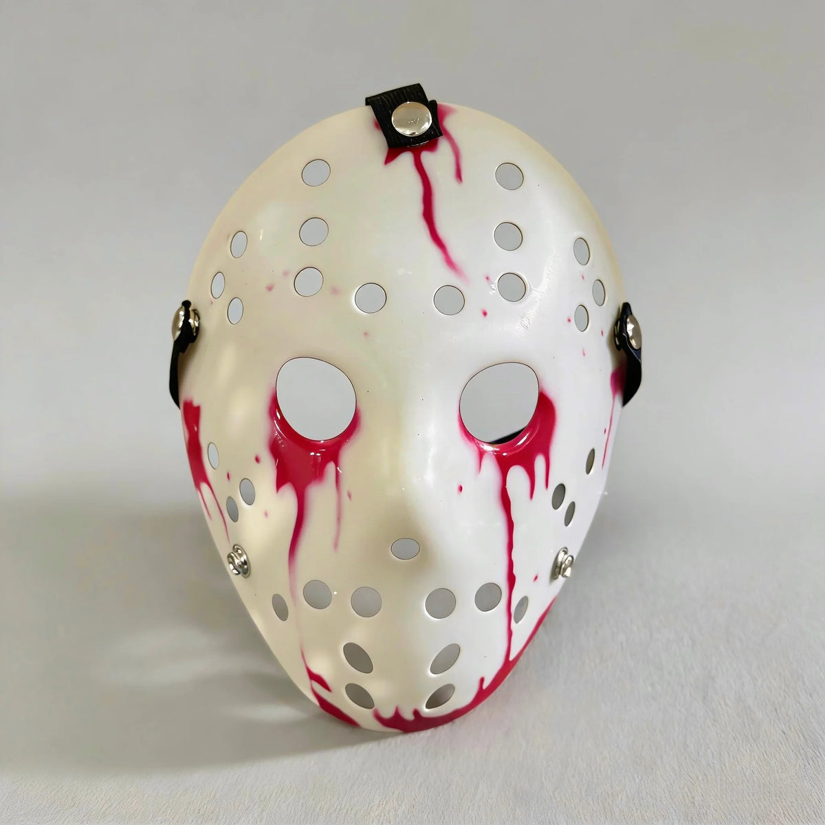 Vintage Distressed Halloween Horror Mask with Hollow Hole Design