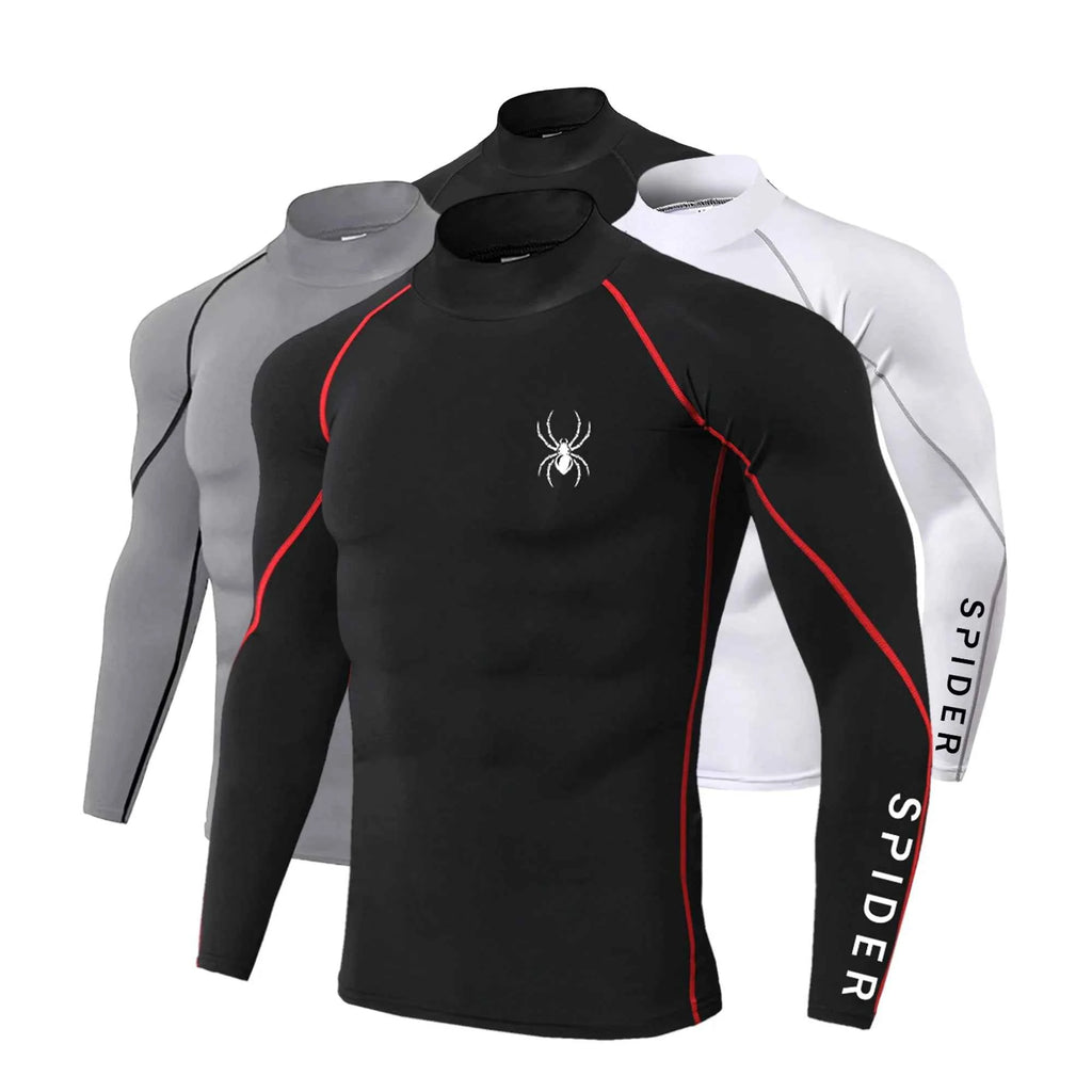 Premium Men's Compression Long Sleeve Shirt - Quick Dry Fitness Tee