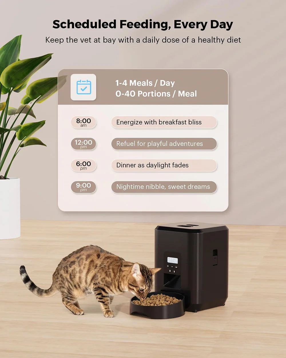 Premium Smart Pet Feeder - Automatic 2L Dispenser