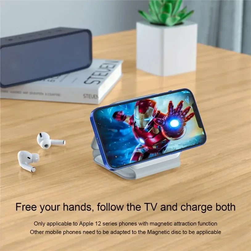 3-in-1 Wireless Charger - Magnetic Fast Charging Pad for Apple Devices