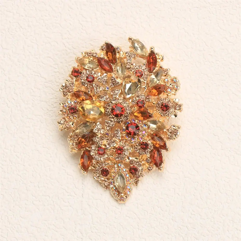 Premium Crystal Bow Brooch - Exquisite Sparkling Accessory