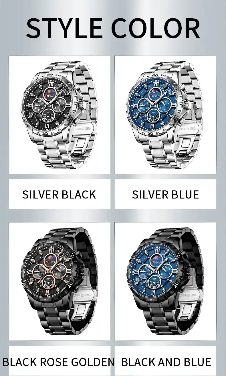 Premium Men's Military Watch - Waterproof Quartz