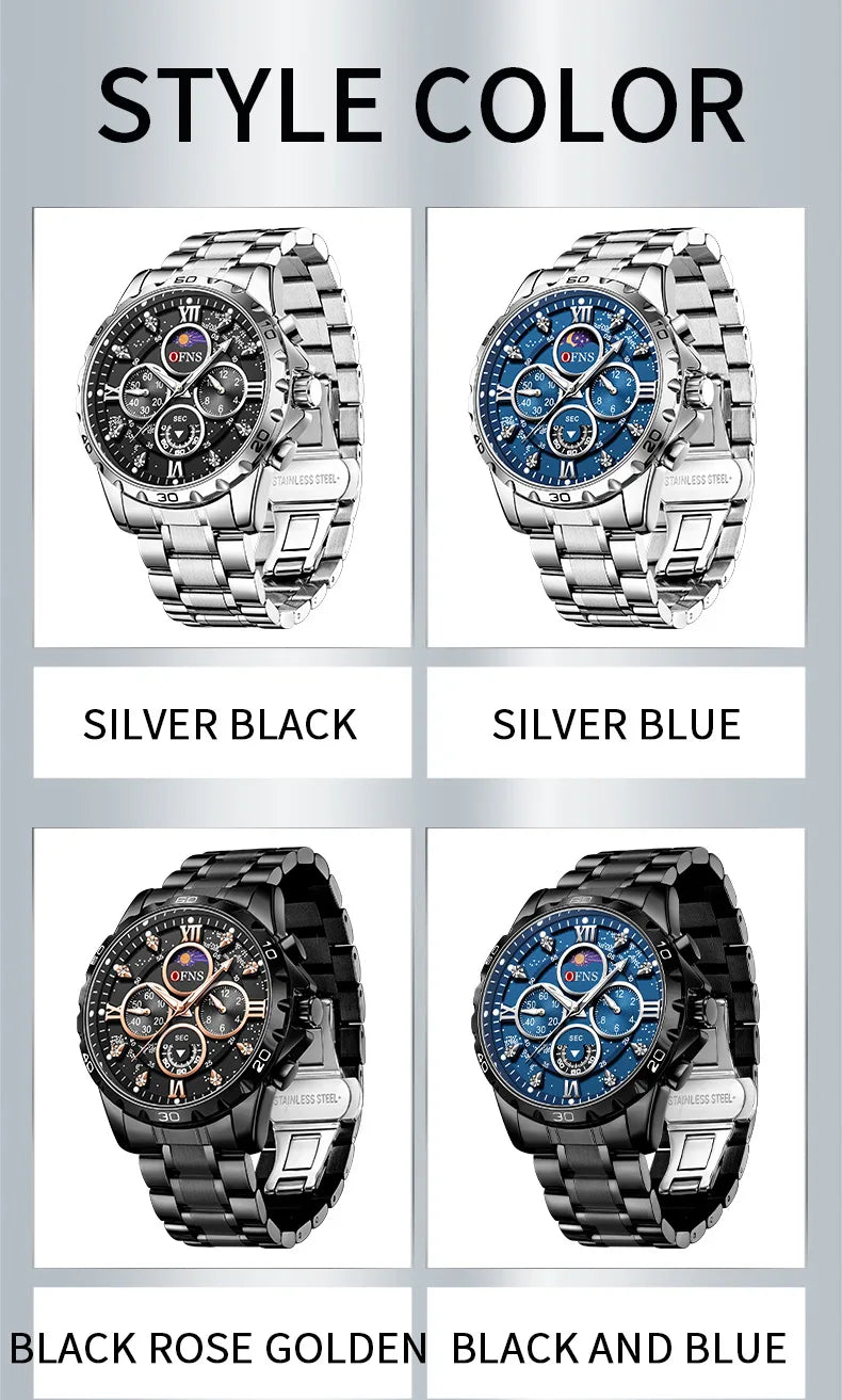 Premium Men's Military Watch - Waterproof Quartz