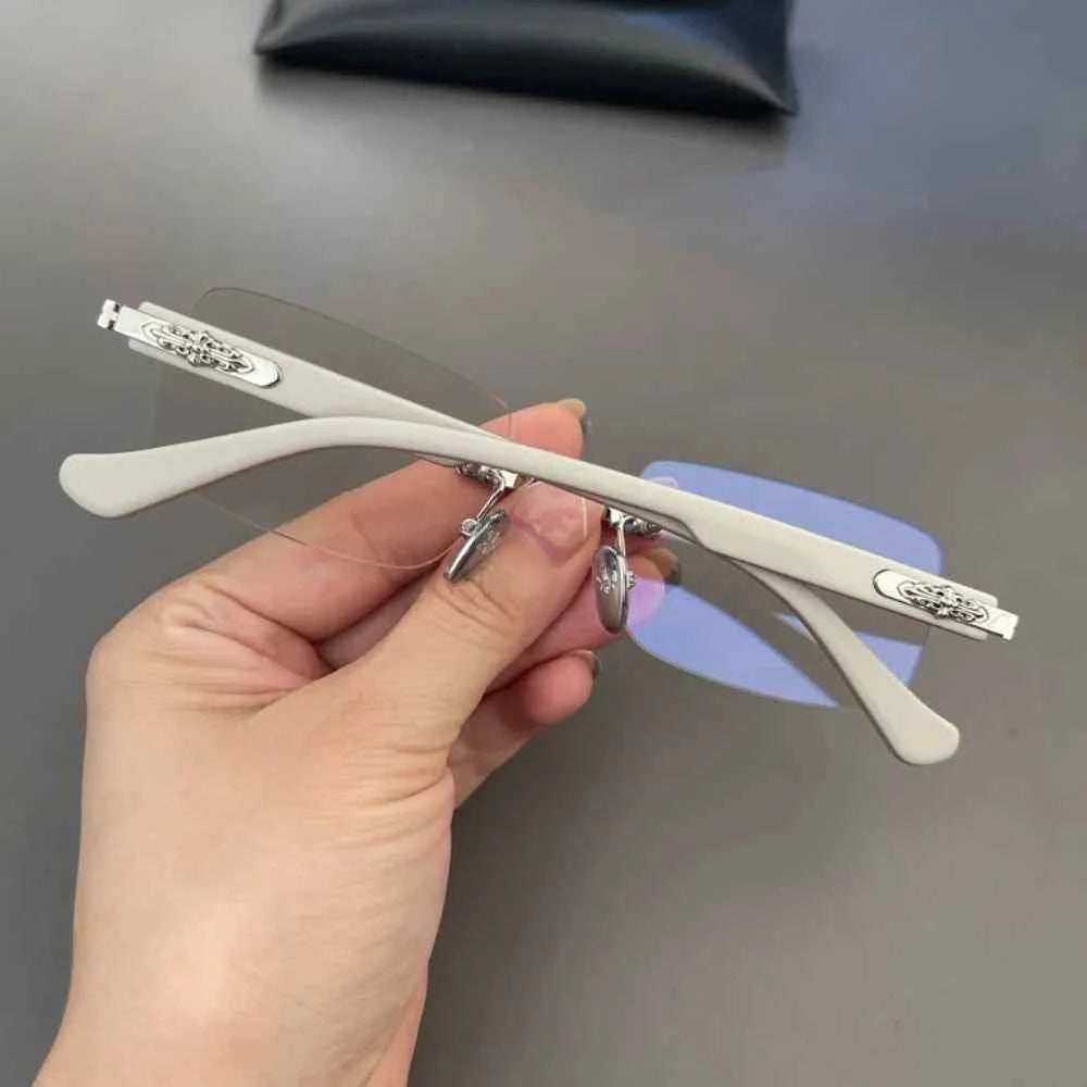 Luxury Titanium Blue Light Blocking Glasses - Lightweight Comfort