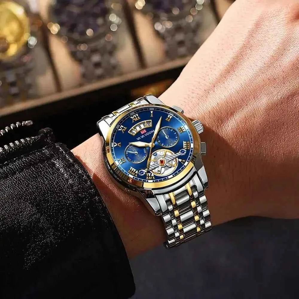 Premium Men's Luxury Watch - Stainless Steel & Waterproof