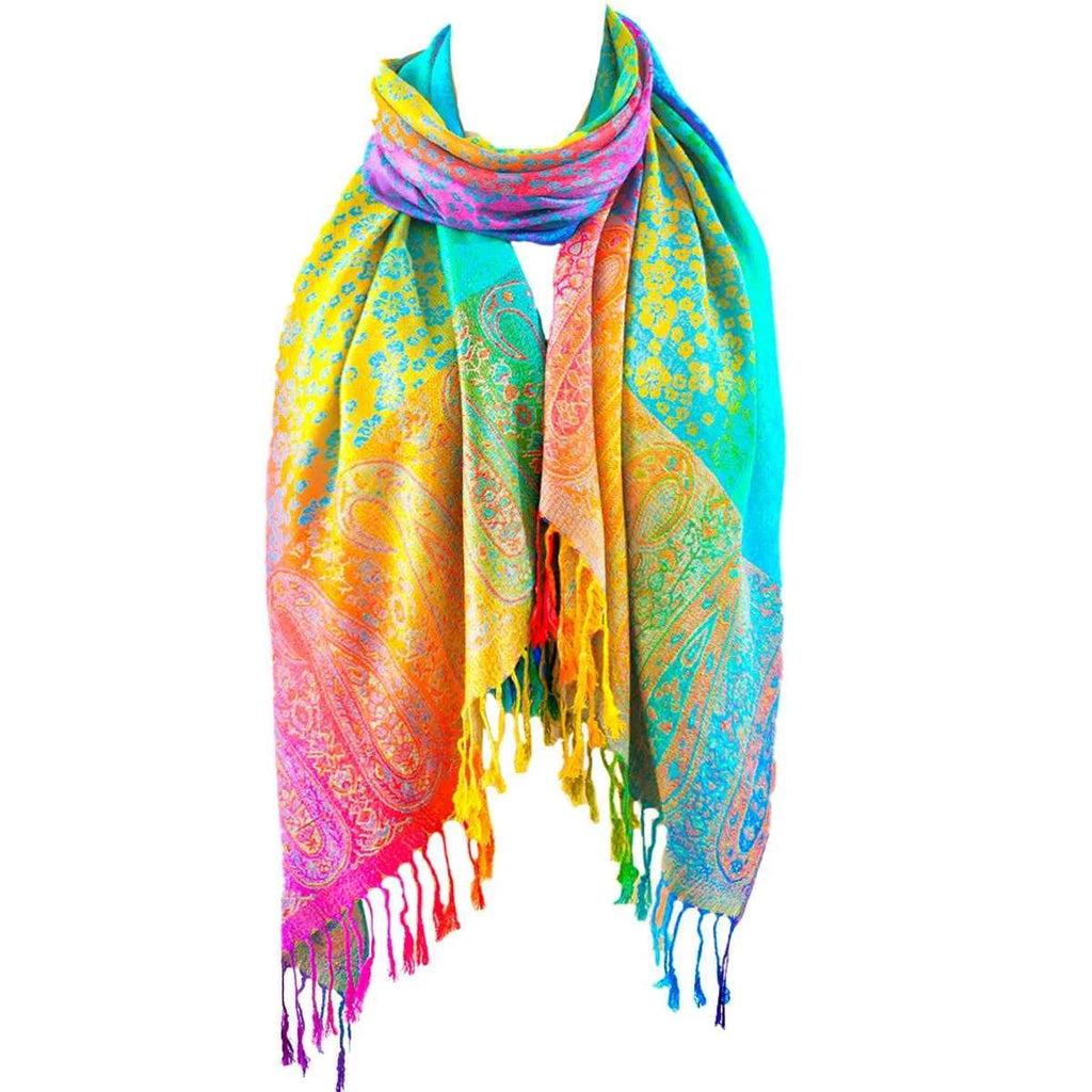 Luxury Silk Scarf - Elegant Satin Shawl & Pashmina Wrap