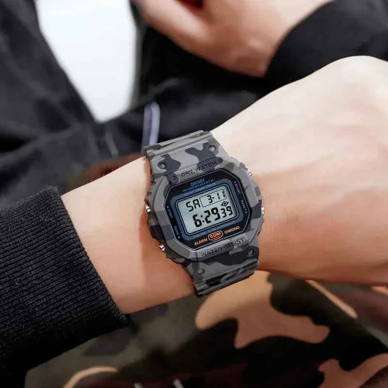 Luxury Digital Sports Watch - Waterproof Military Backlight