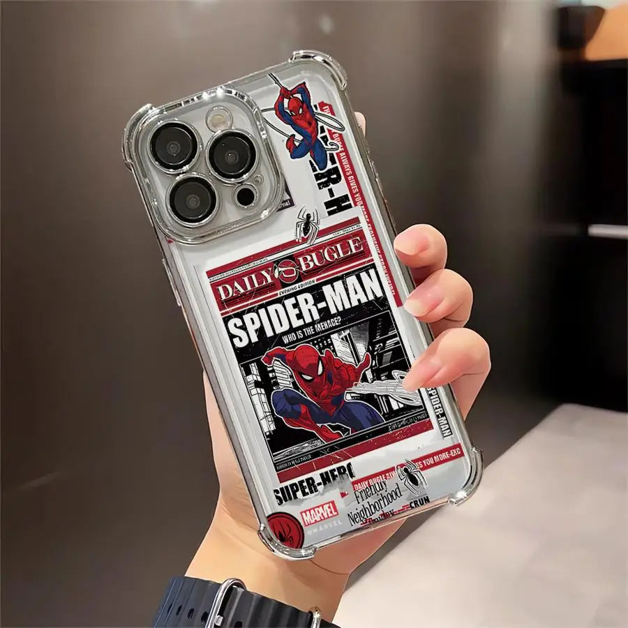 Premium Spider Man Phone Case - Anti-Fall Plating Cover