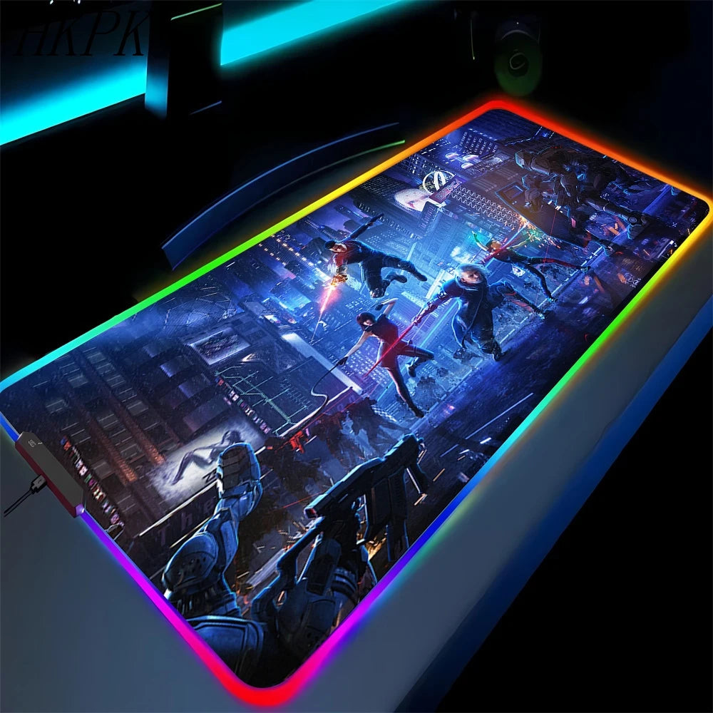 Premium RGB Gaming Mouse Pad – XXL Anime Desk Mat