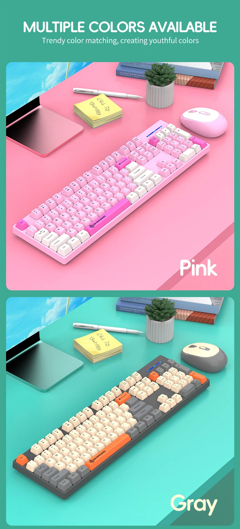 Premium Wireless Keyboard Mouse Combo - Silent & Ergonomic