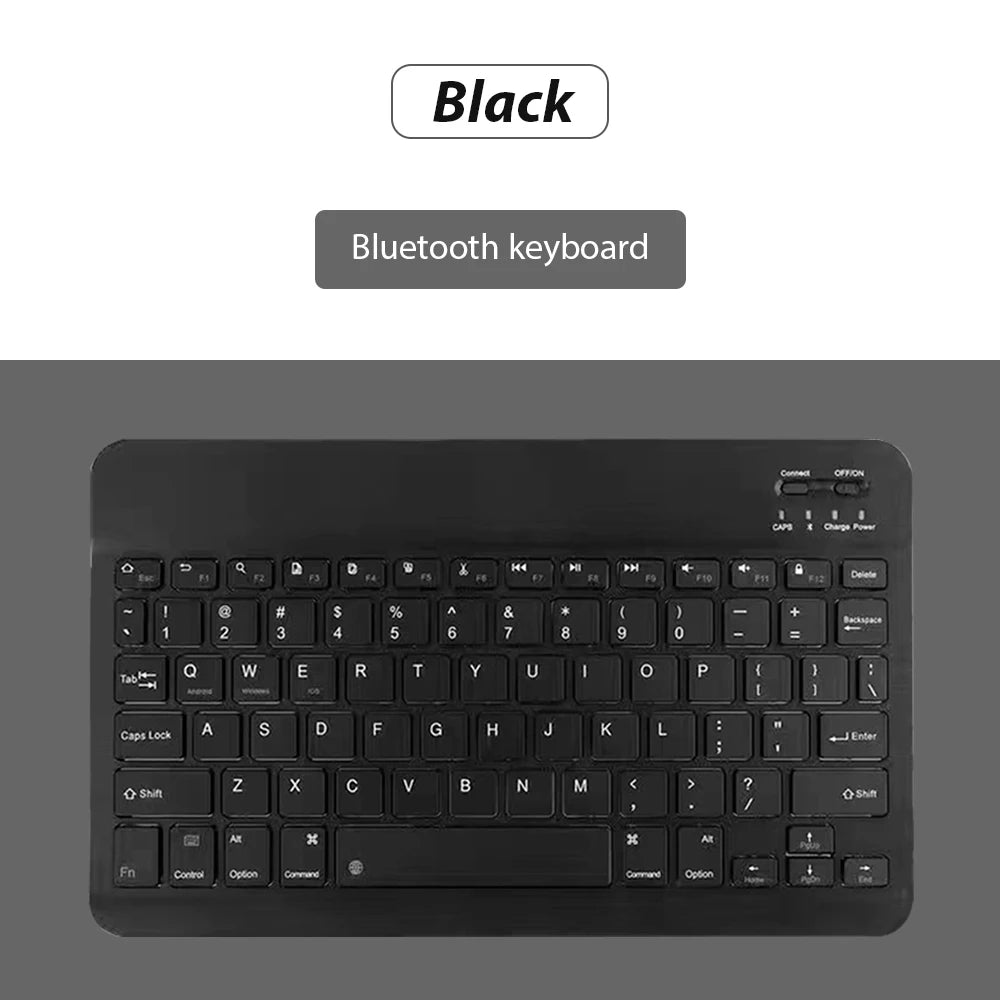 Premium Bluetooth Keyboard Mouse Set - Slim, Rechargeable & Universal