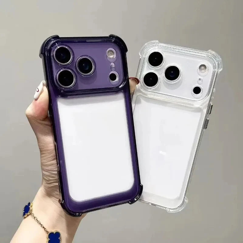 Premium Transparent iPhone Case - Shockproof Protection
