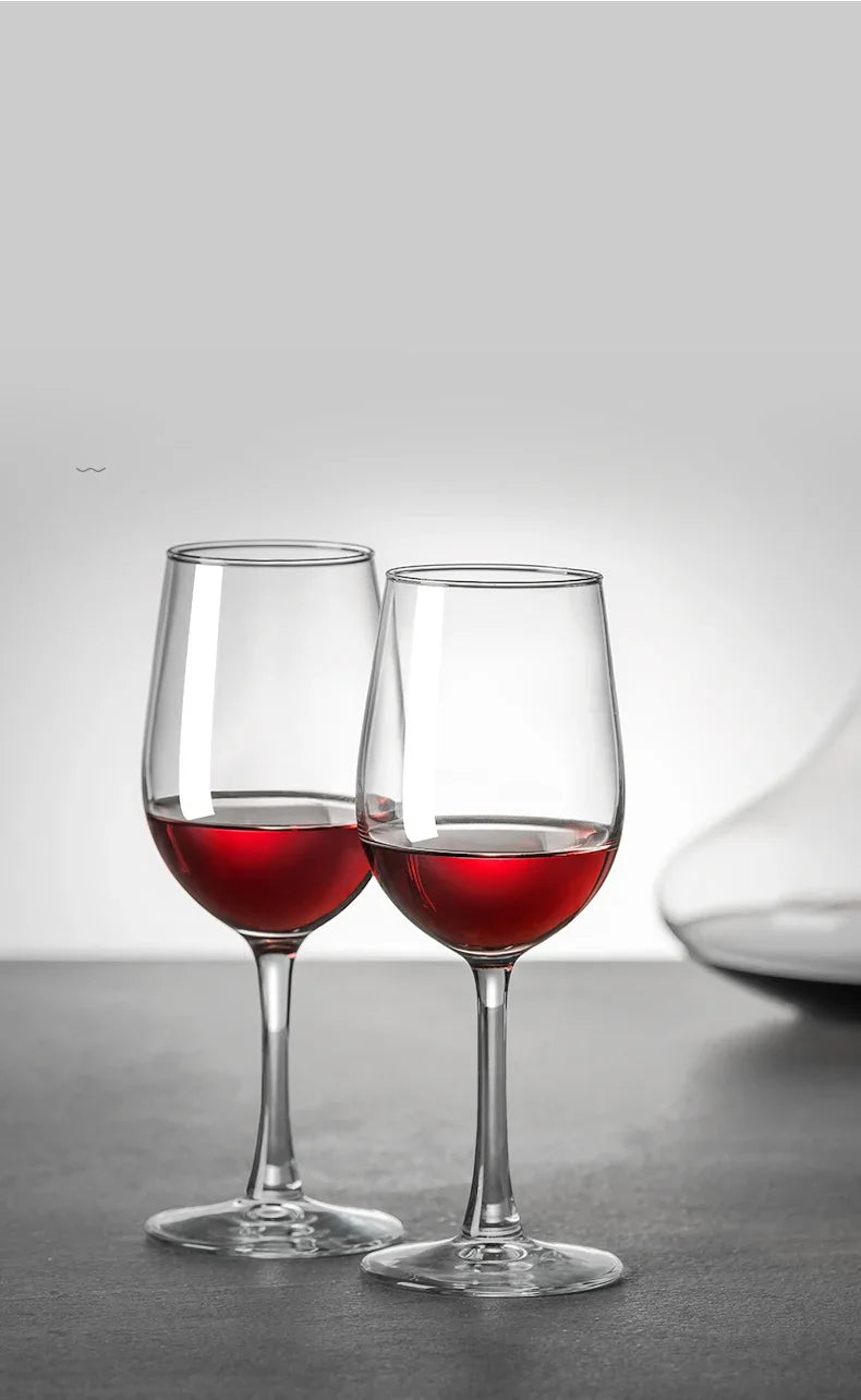 Elegant European Red Wine Glasses - Luxurious Decanter Set