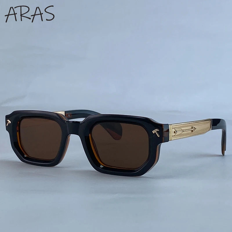 Premium Polarized Square Sunglasses - UV400 Vintage Eyewear