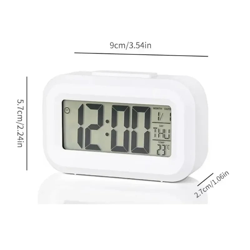 Premium Digital Alarm Clock - LED Multifunction Desktop Display