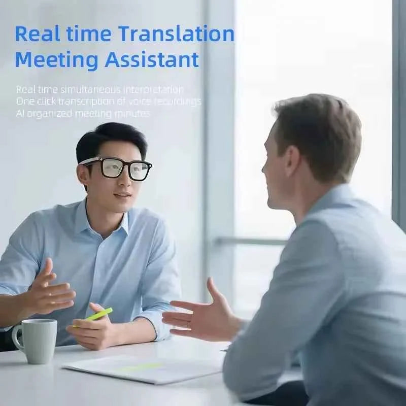 Lenovo AI Smart Glasses AI Translation 8MP HD Camera 4K Shooting Image Bluetooth Call Recording Music Smart Sunglasses 2026 New