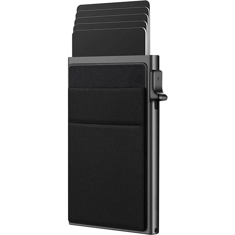 Premium Minimalist Metal Wallet - RFID Blocking Card Holder