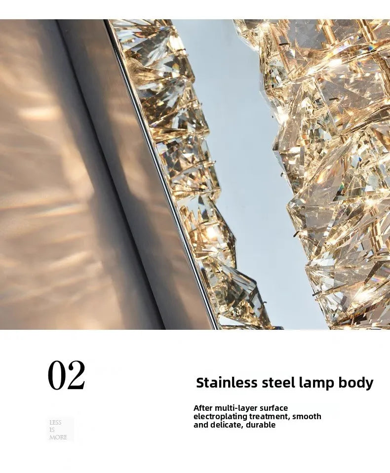 Elegant Luxury Crystal Wall Lamp - Modern Minimalist Design
