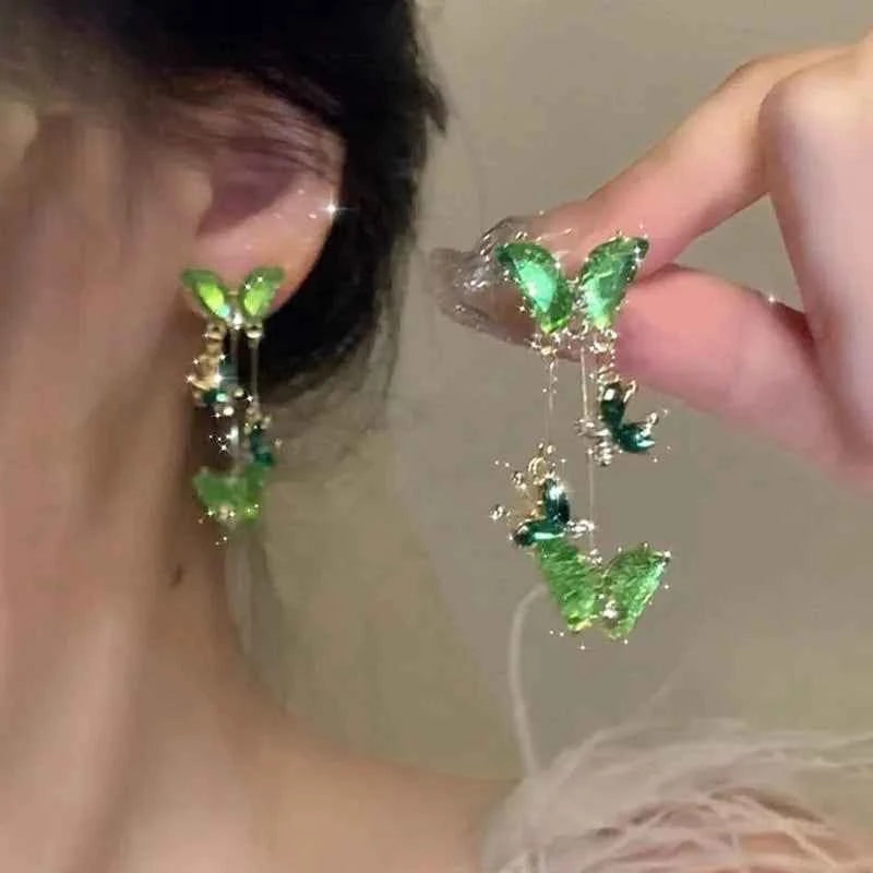Elegant Butterfly Tassel Earrings - Premium Light Luxury Jewelry
