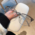 Premium Polygon Eyeglasses - Anti Blue Light Metal Frame