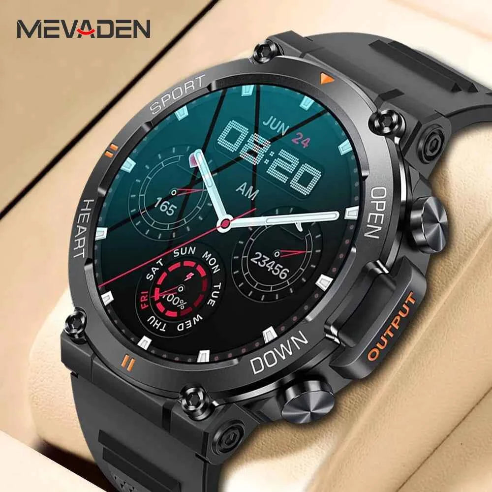 Premium Men's Smart Watch - HD Bluetooth Call Fitness Tracker