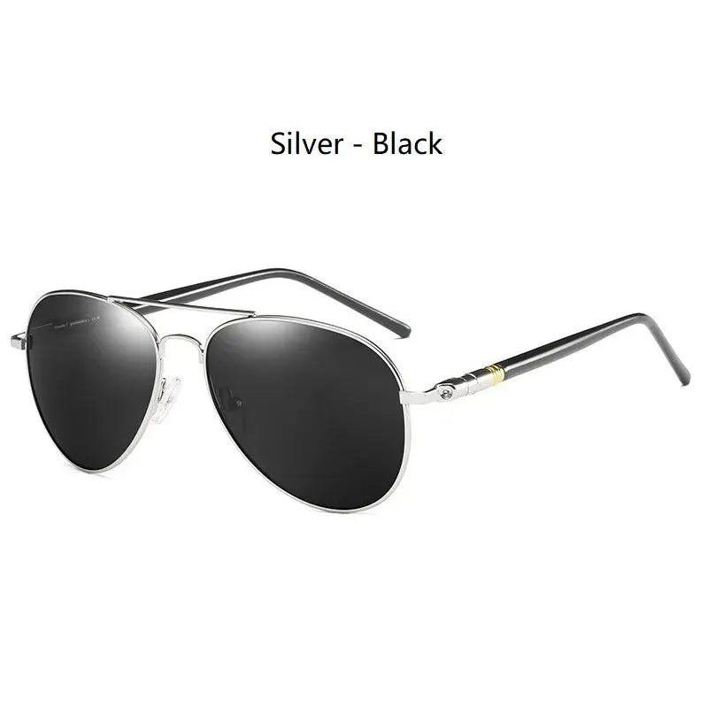Classic Pilot Sunglasses - UV400 Metal Designer Eyewear